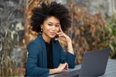 Professional on phone